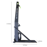 Air Resistance Ski Trainer with Stand