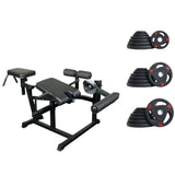 Leg Machine CL-68 + 5/10/15kg*2 (60kg) Olympic Tri-Grip Weights