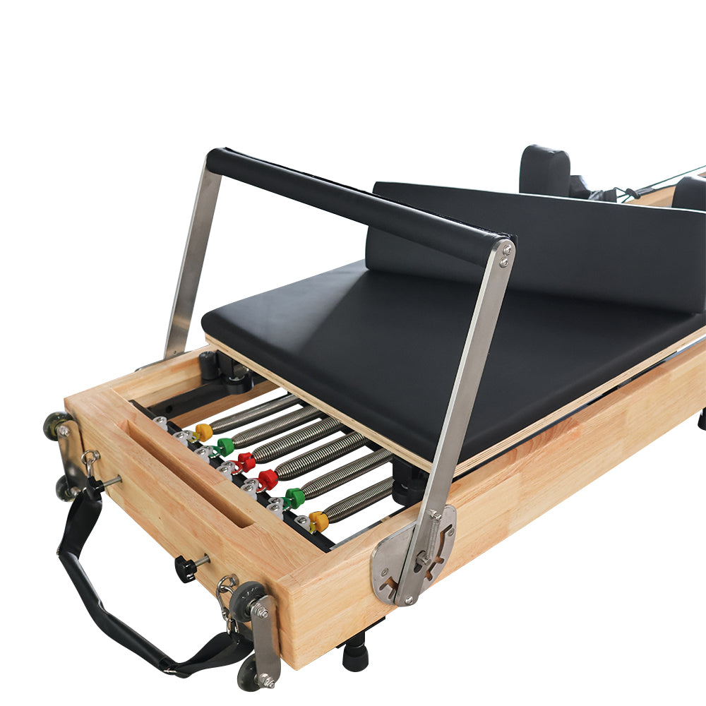 Foldable Oak Pilates Reformer MX-600A