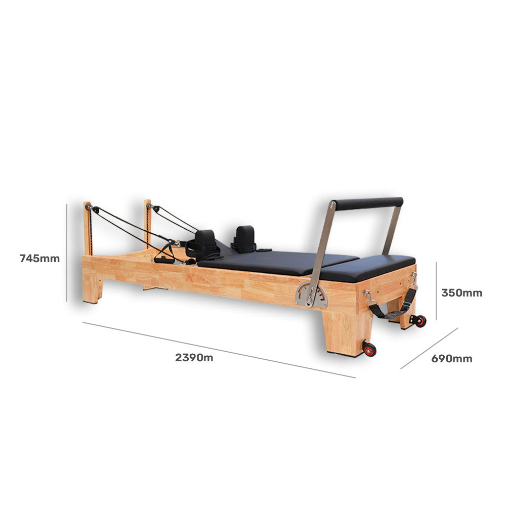 Oak Pilates Reformer PL-600 dimension