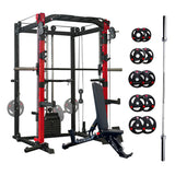 Pre-Order | Smith Machine SP024 + 2.2m Bar + Bench + Weights | ETA Late Nov