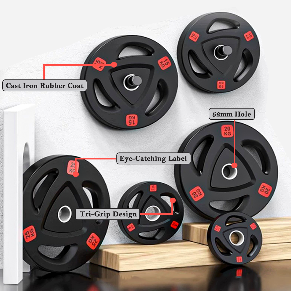 tri-grip olympic weight plates